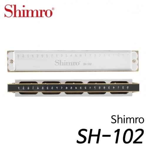 심로(shimro) 하모니카 SH-102 (트레몰로 24홀/ 입문자용)