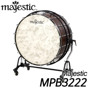 마제스틱(Majestic)MPB 시리즈 콘서트 베이스드럼  32인치 바퀴형스탠드 폭(두께) 22인치 MPB3222