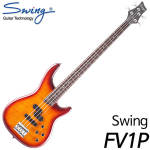 스윙(Swing)[2016 신제품]스윙 FV1P 베이스기타 (Amber/Chracoal)