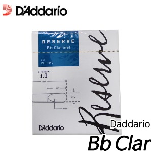 다다리오(Daddario)RESERVE Bb clarinet reed 3 클라리넷 리드 (10개입)