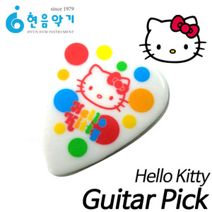 헬로우 키티(Hello Kitty)기타 피크 (화이트/미디움)