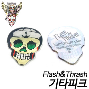 Flash&amp;Thrash해골모양 기타피크