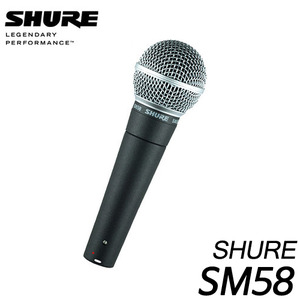 슈어(SHURE)SM58 케이블 마이크 일체형